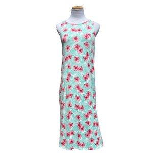 Tommy Bahama Sleepwear Women's Midi nightgown Size M Floral Hibiscus PJ Stretch